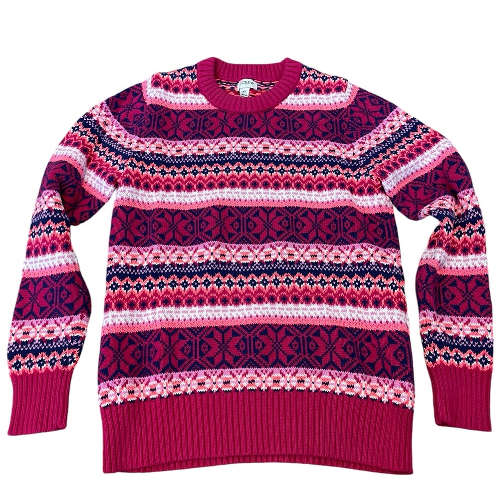 ❤️ J Crew pink stripe sweater